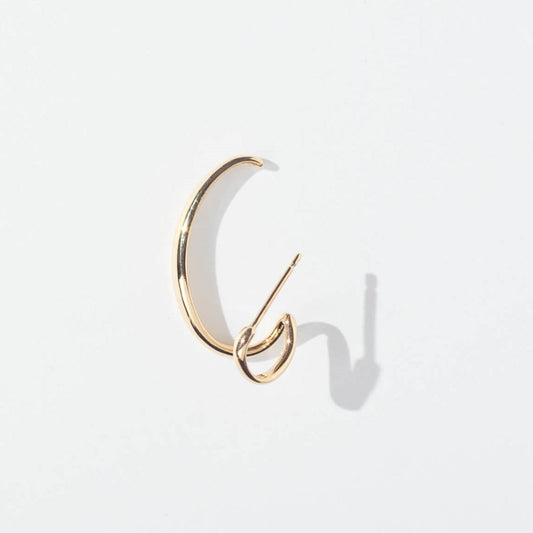 【片耳】SV925 ユニークデザイン ピアス（イエロー）