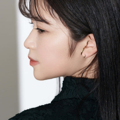 【片耳】SV925 ユニークデザイン ピアス（イエロー）