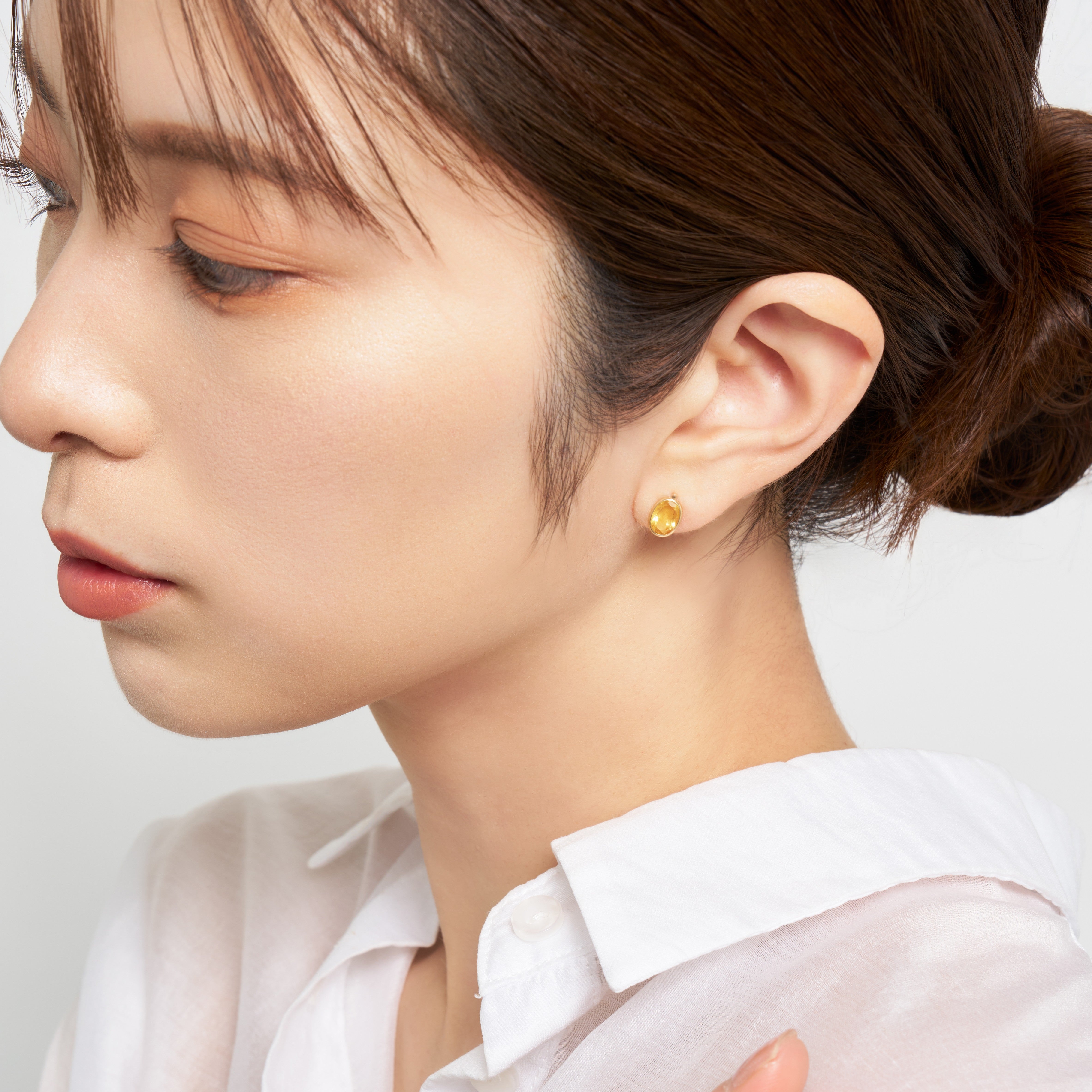 K10 イエローベリル スタッドピアス – L&Co.