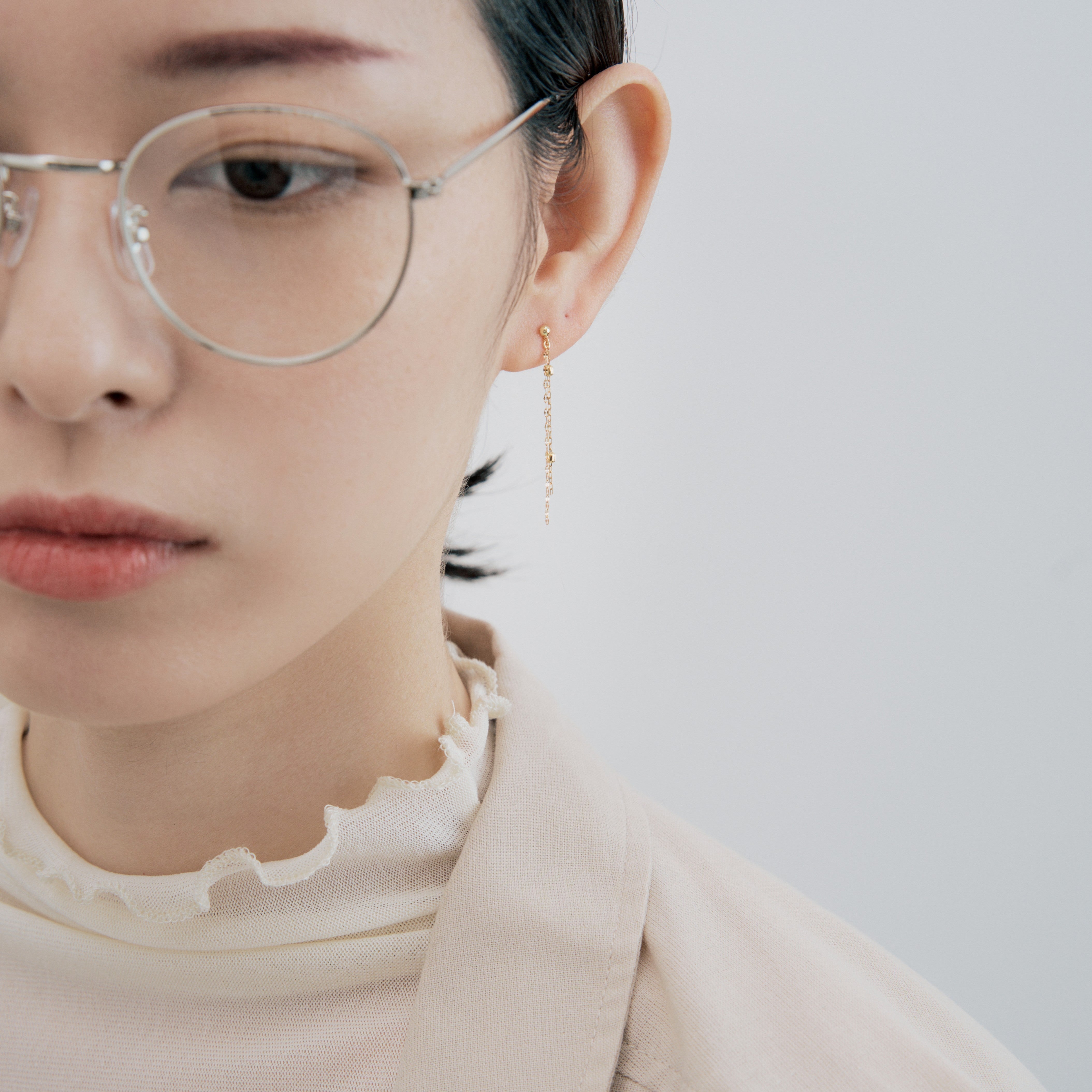 K18 チェーンピアス（01）｜43-0373 – L&Co.