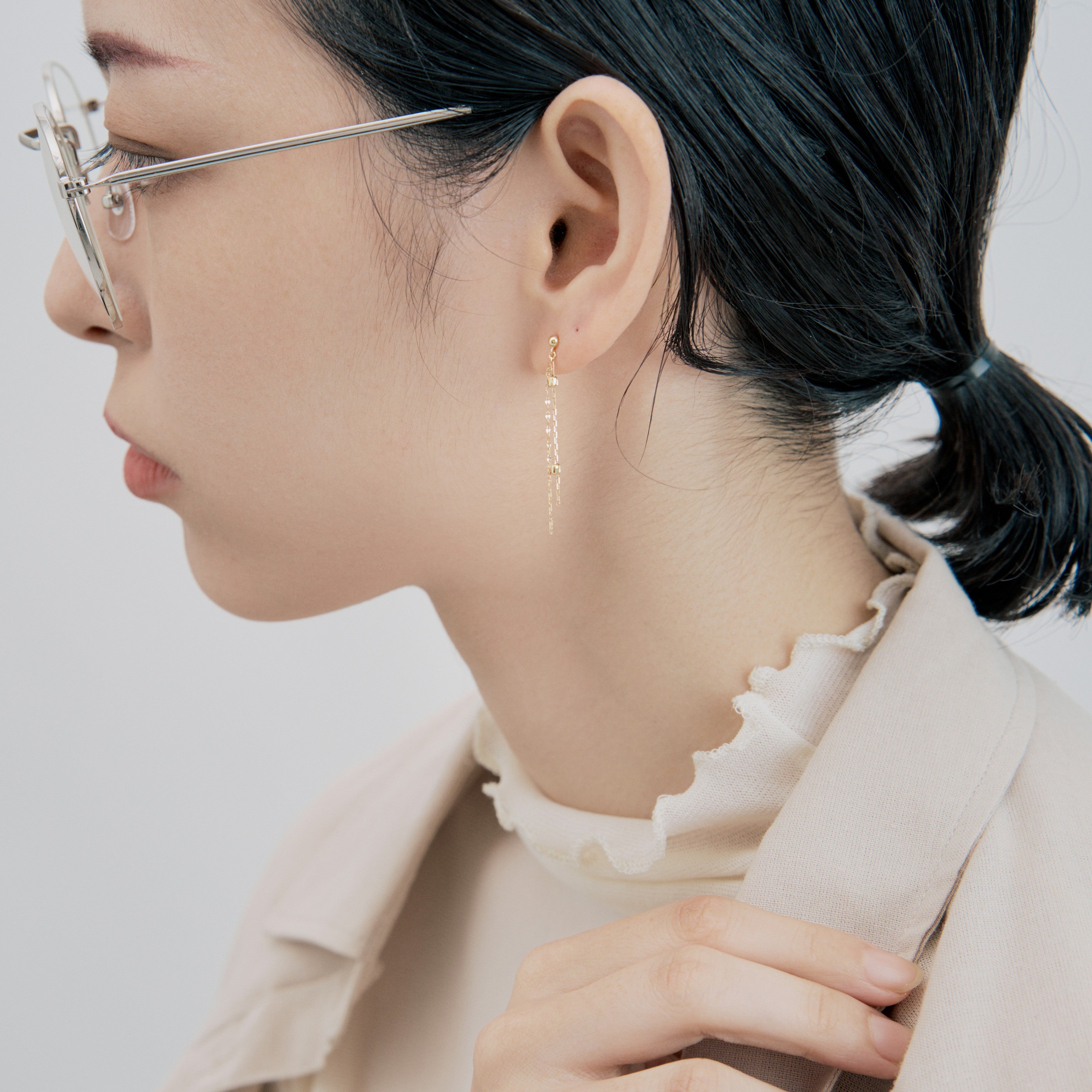 K18 チェーンピアス（01）｜43-0373 – L&Co.