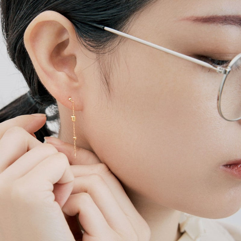 K18 チェーンピアス（02）｜43-0374 – L&Co.