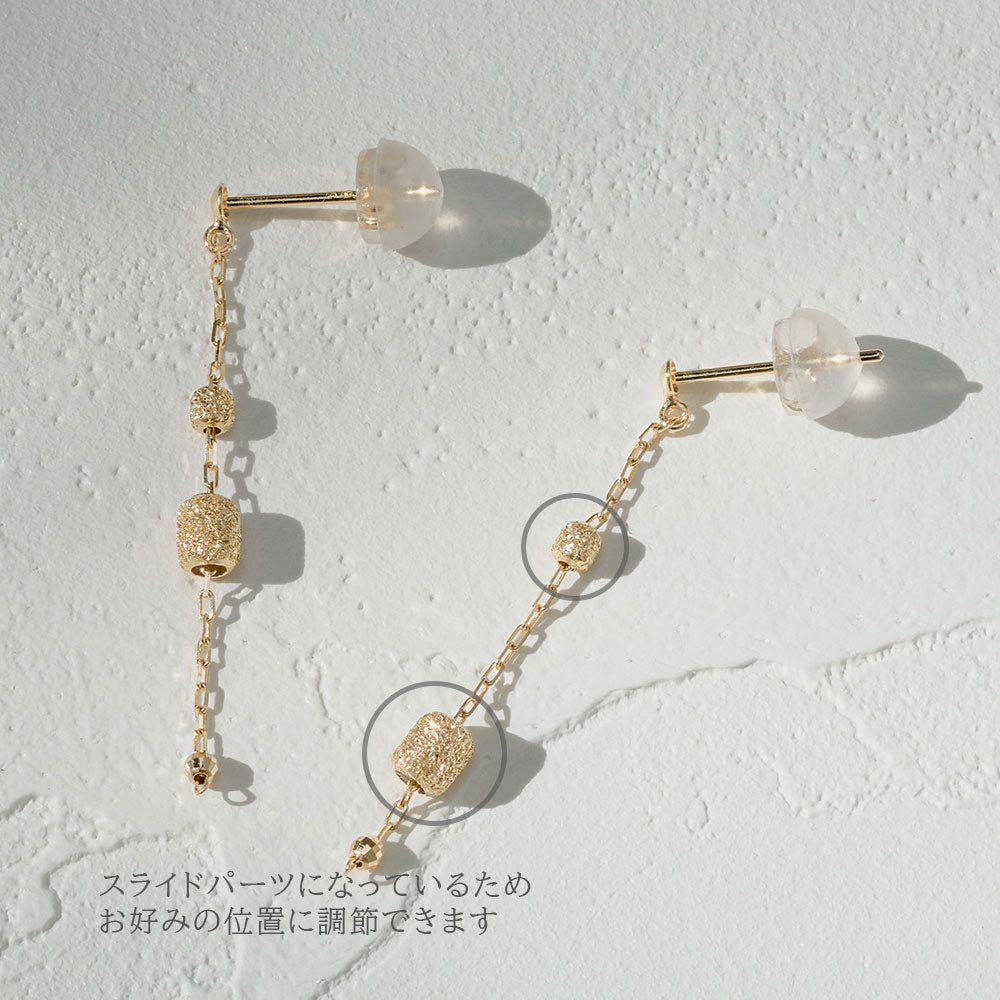 K18 チェーンピアス（03）｜43-0375 – L&Co.