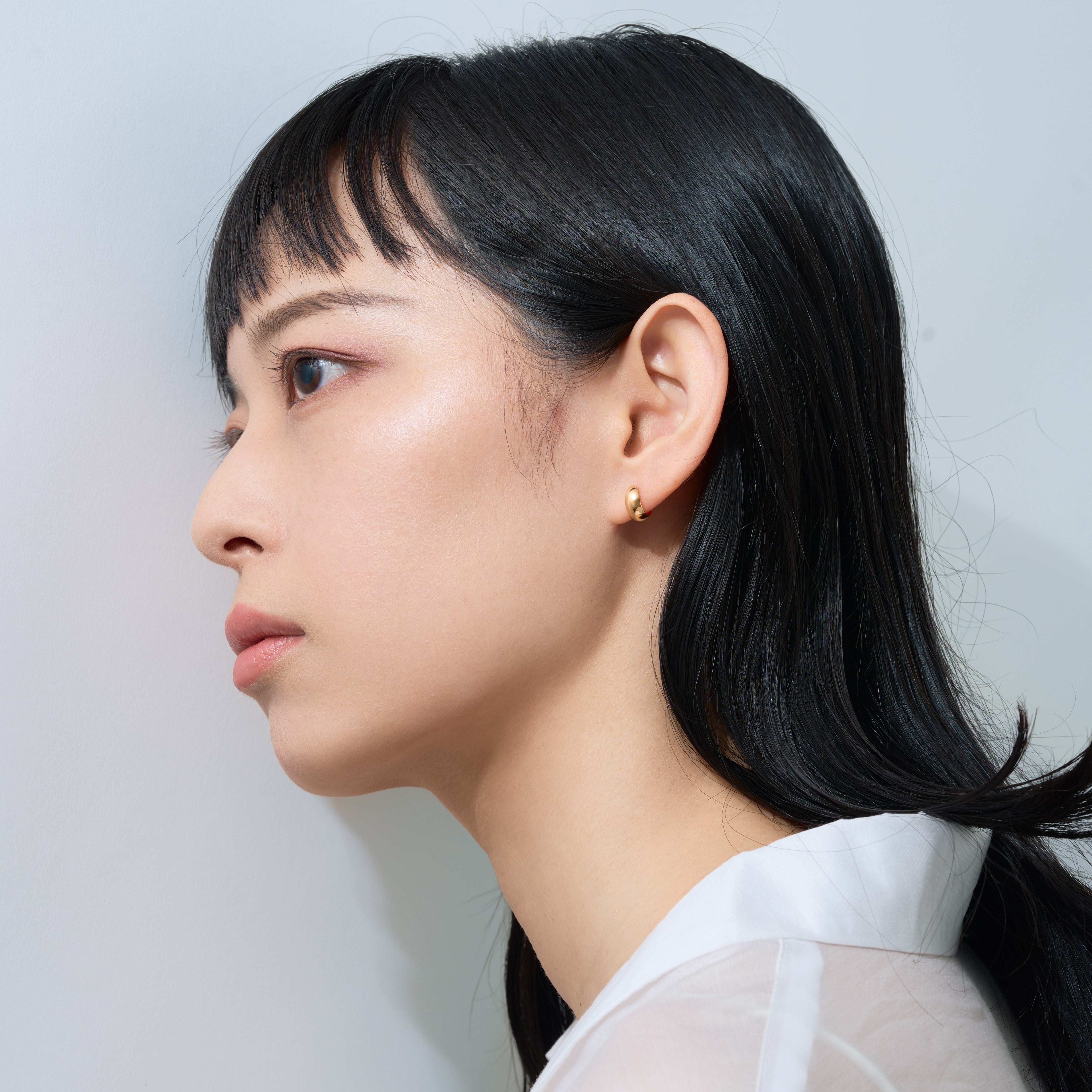 K18 月甲 フープピアス – L&Co.