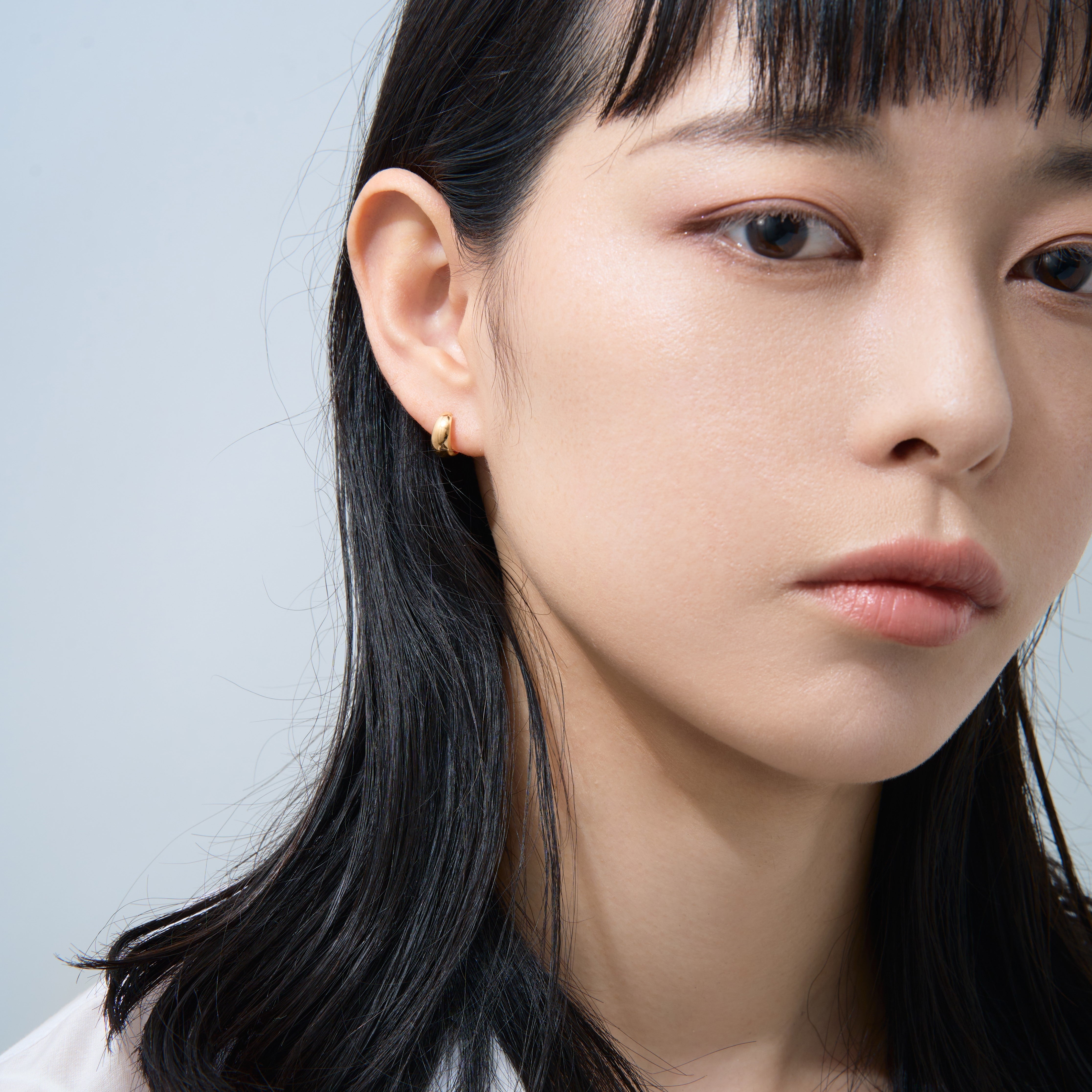 K18 月甲 フープピアス – L&Co.