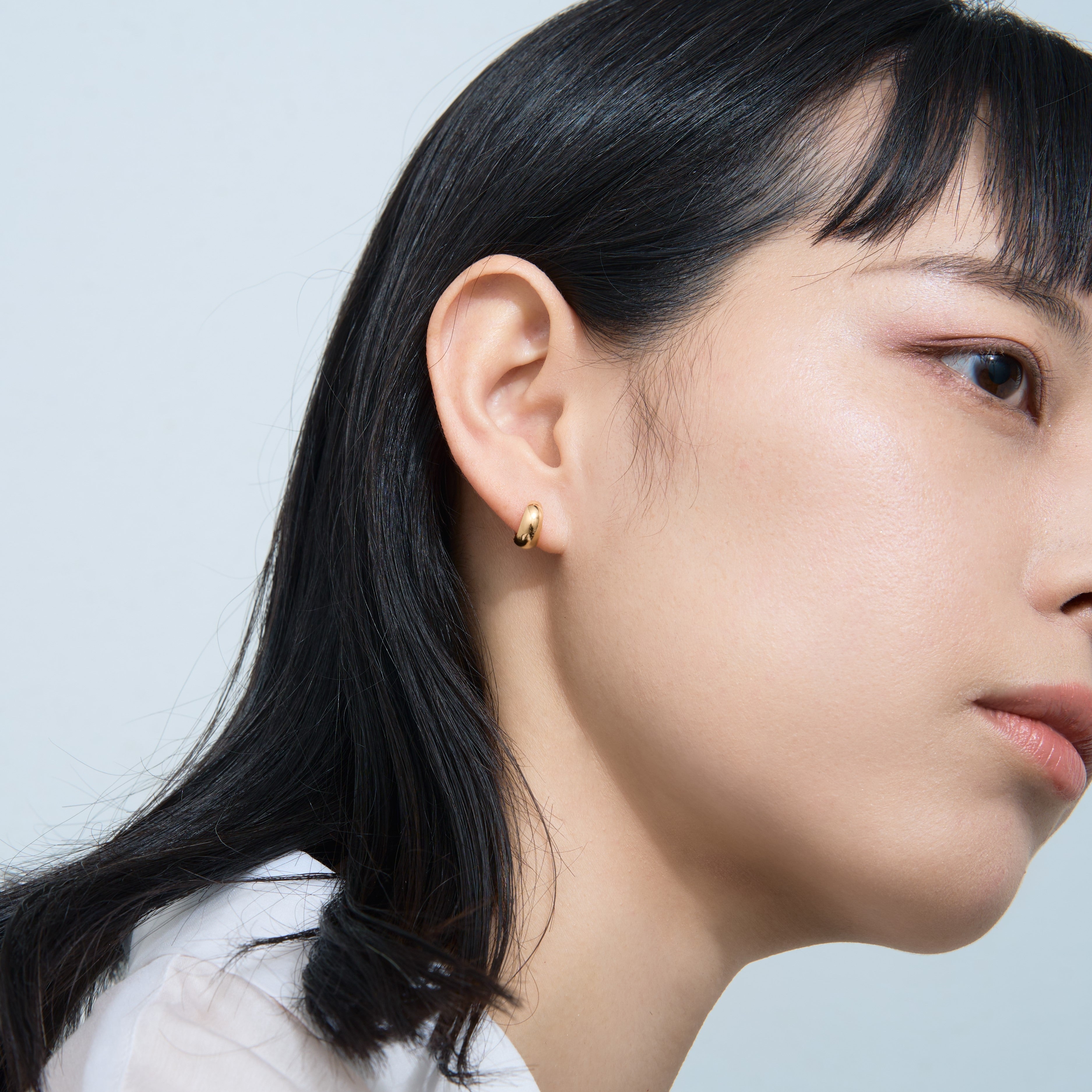 K18 月甲 フープピアス – L&Co.