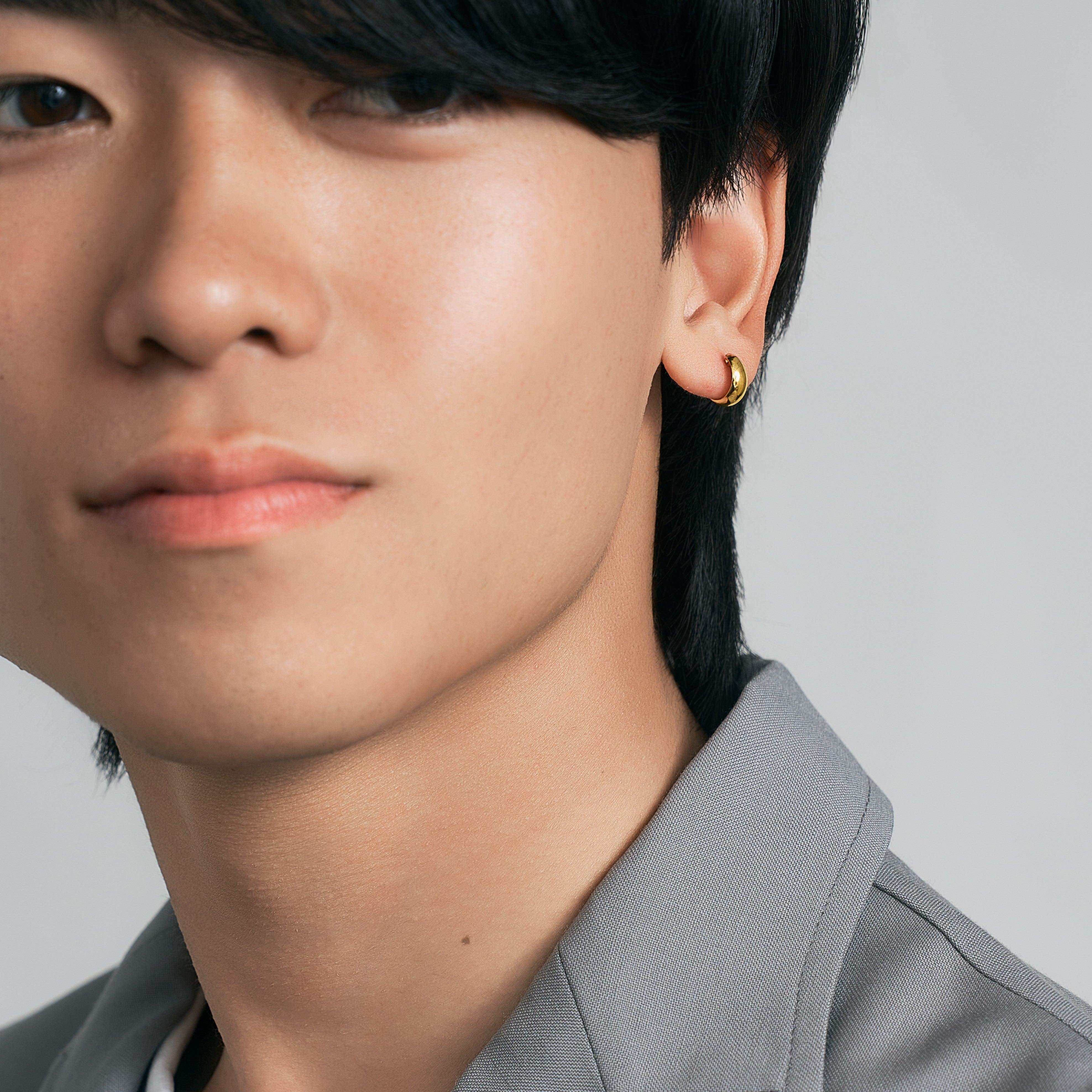 K18 月甲 フープピアス – L&Co.