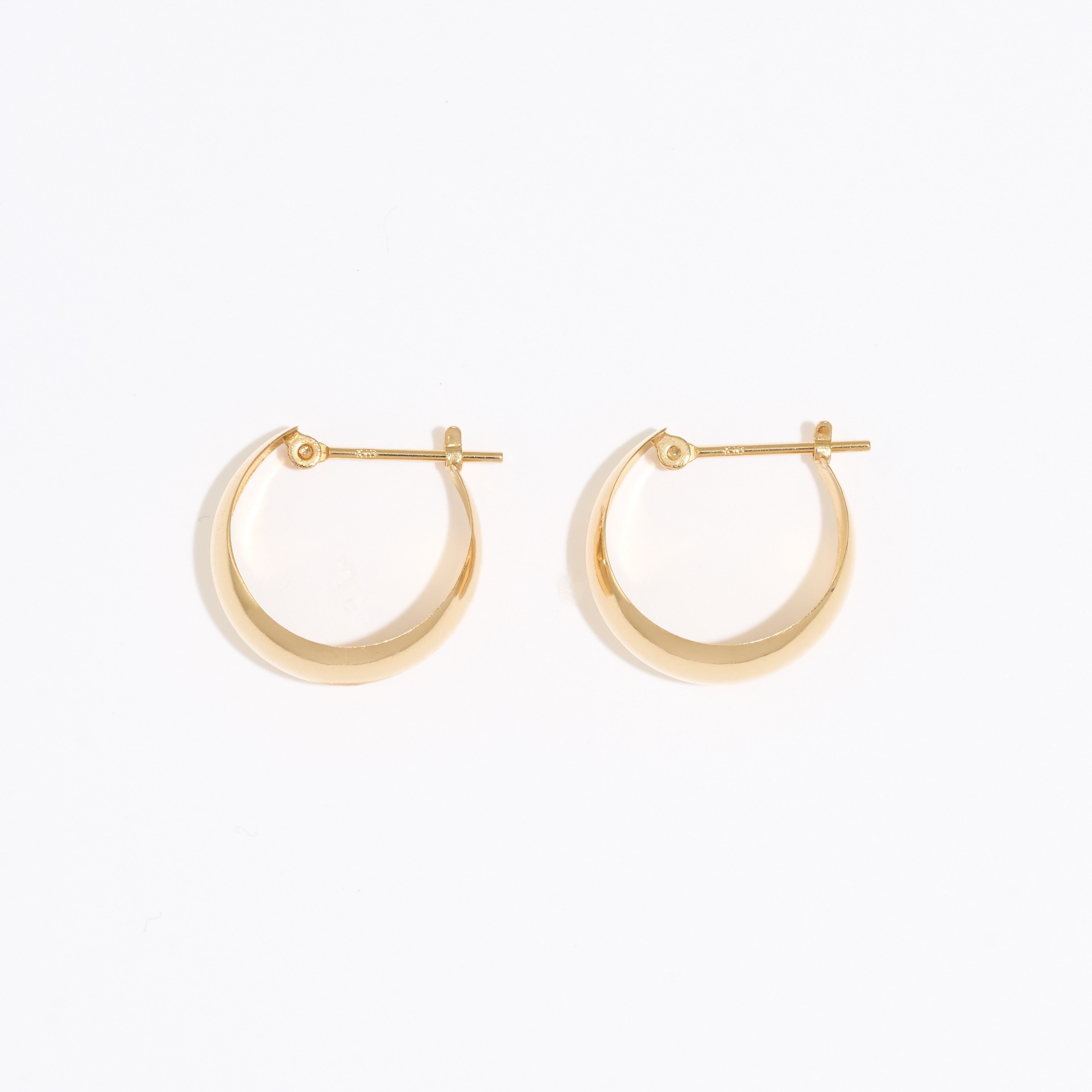 K18 月甲 フープピアス – L&Co.