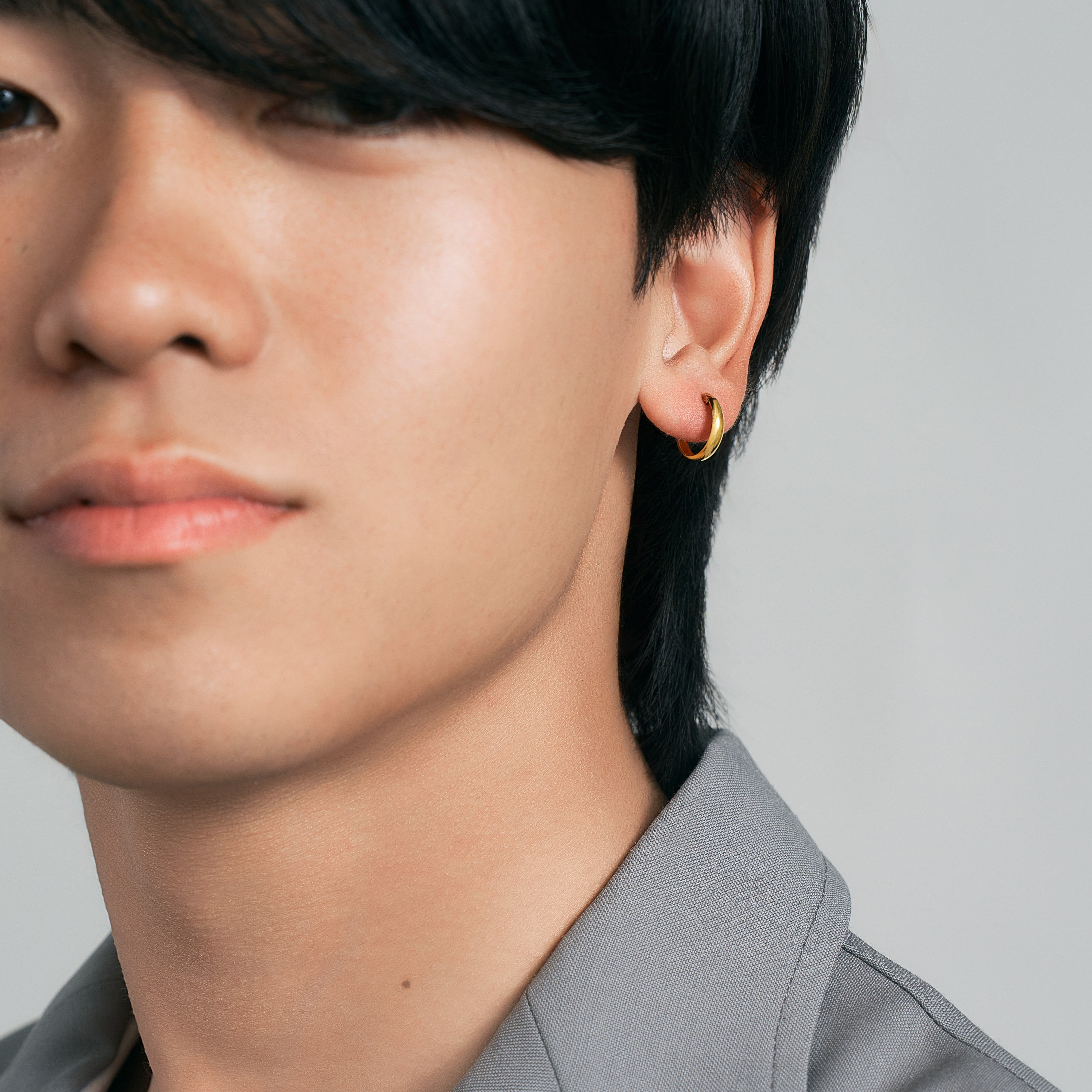 K18 月甲 フープピアス – L&Co.