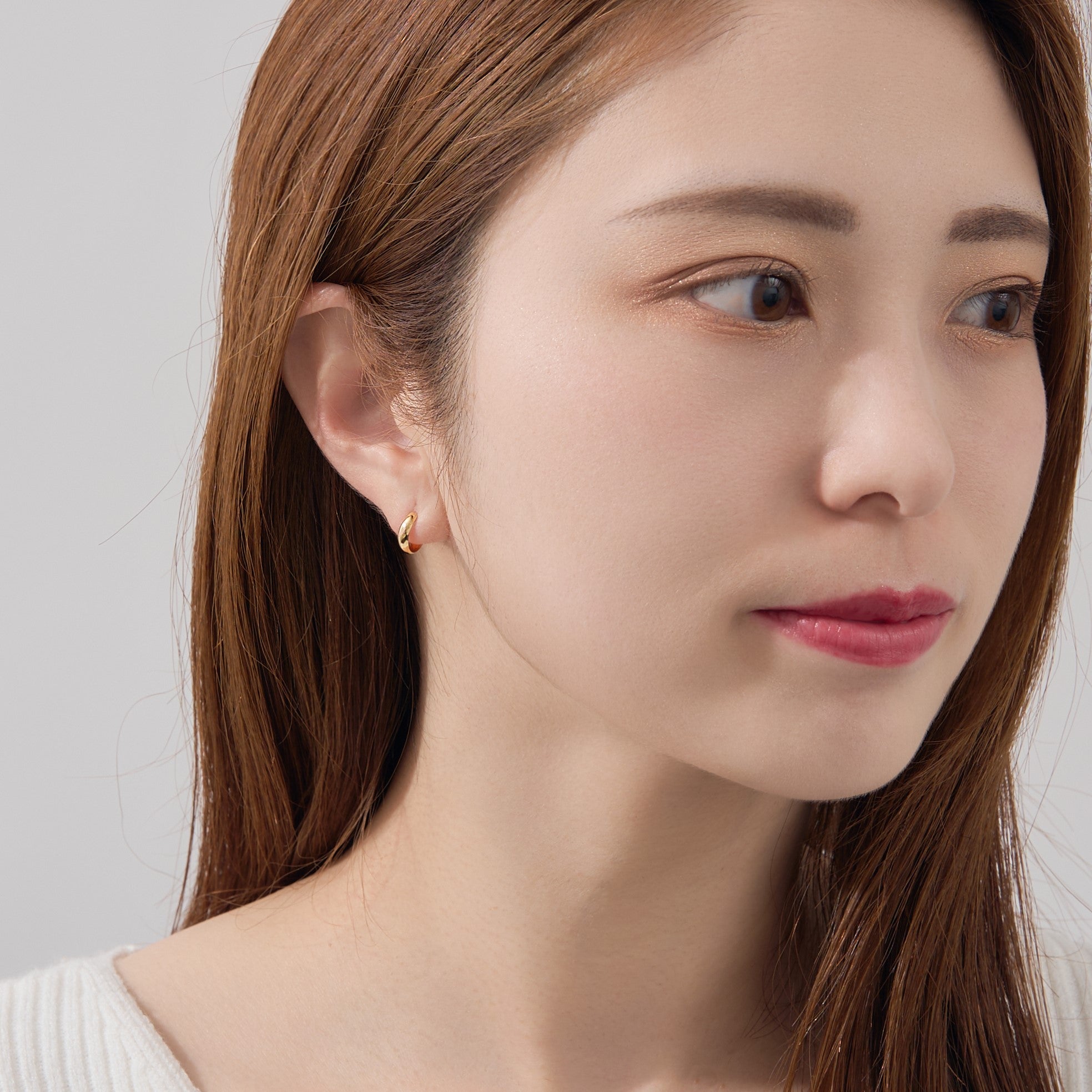K18 月甲 フープピアス – L&Co.