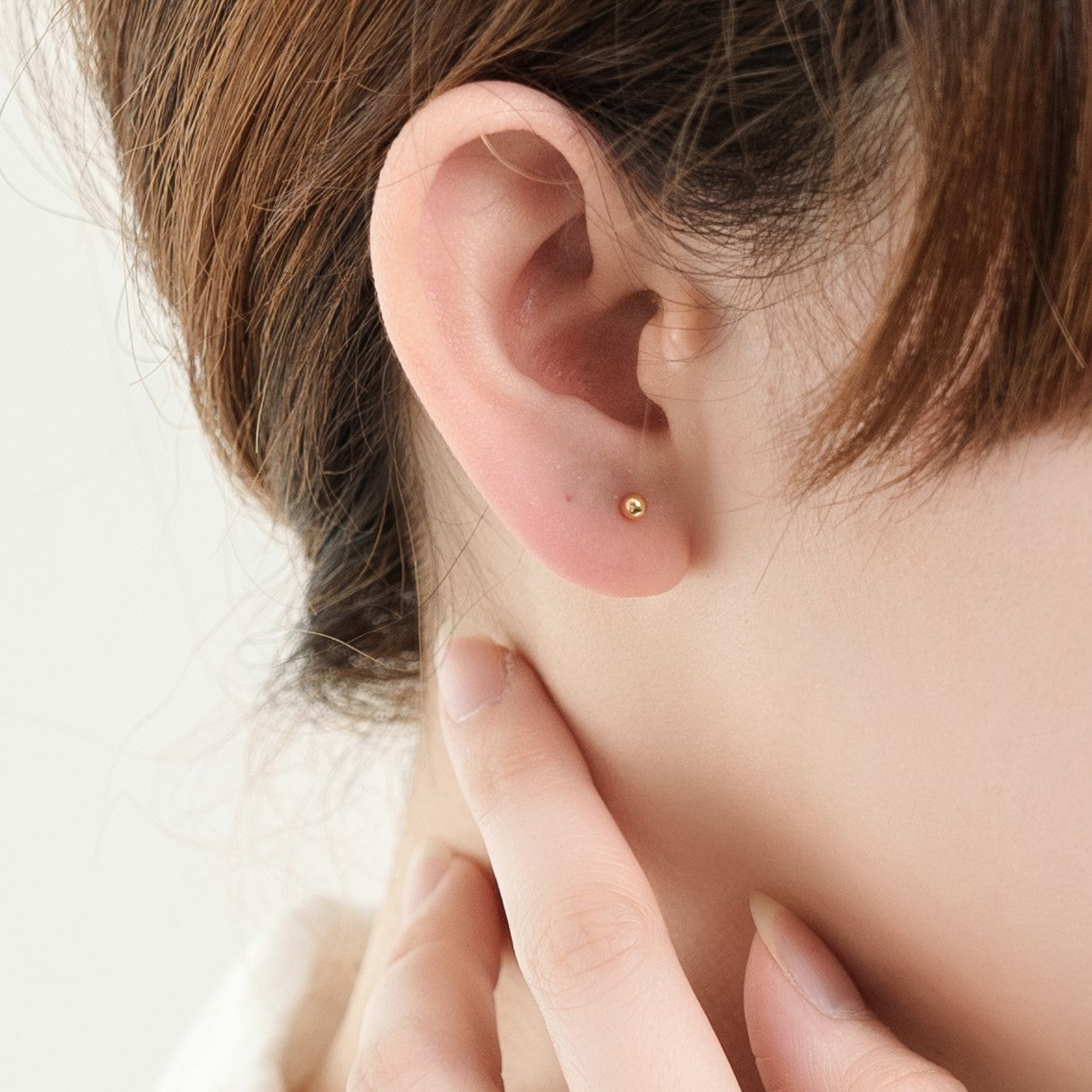 K18 ボール 3mm ピアス セカンドピアス | 43-1385