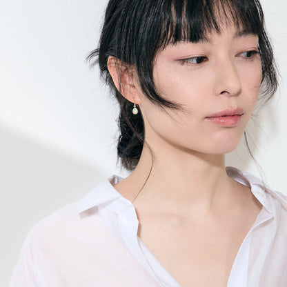 K10 オパール × ダイヤモンド フックピアス ｜43-1620