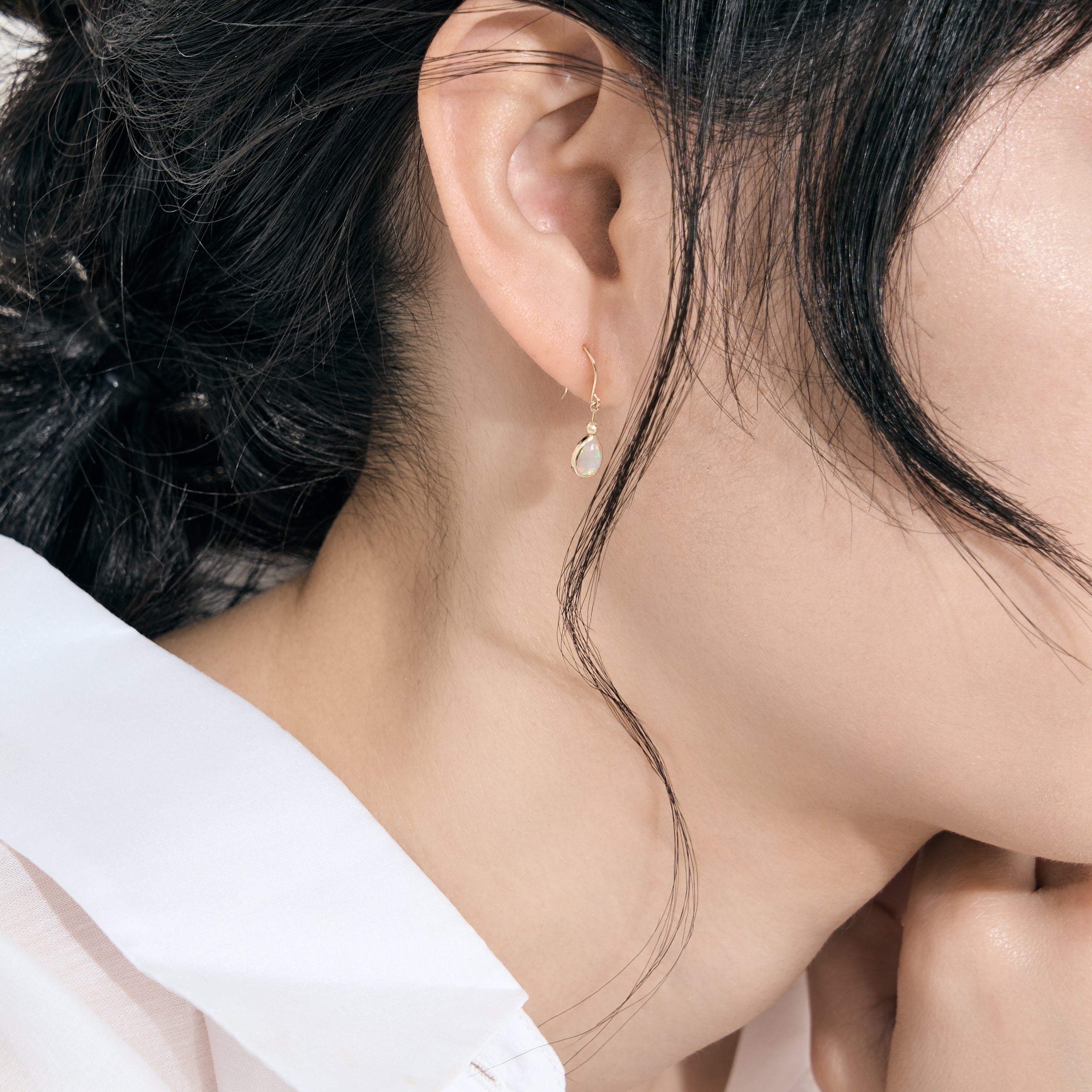 K10 オパール シンプル フックピアス｜43-1621 – L&Co.