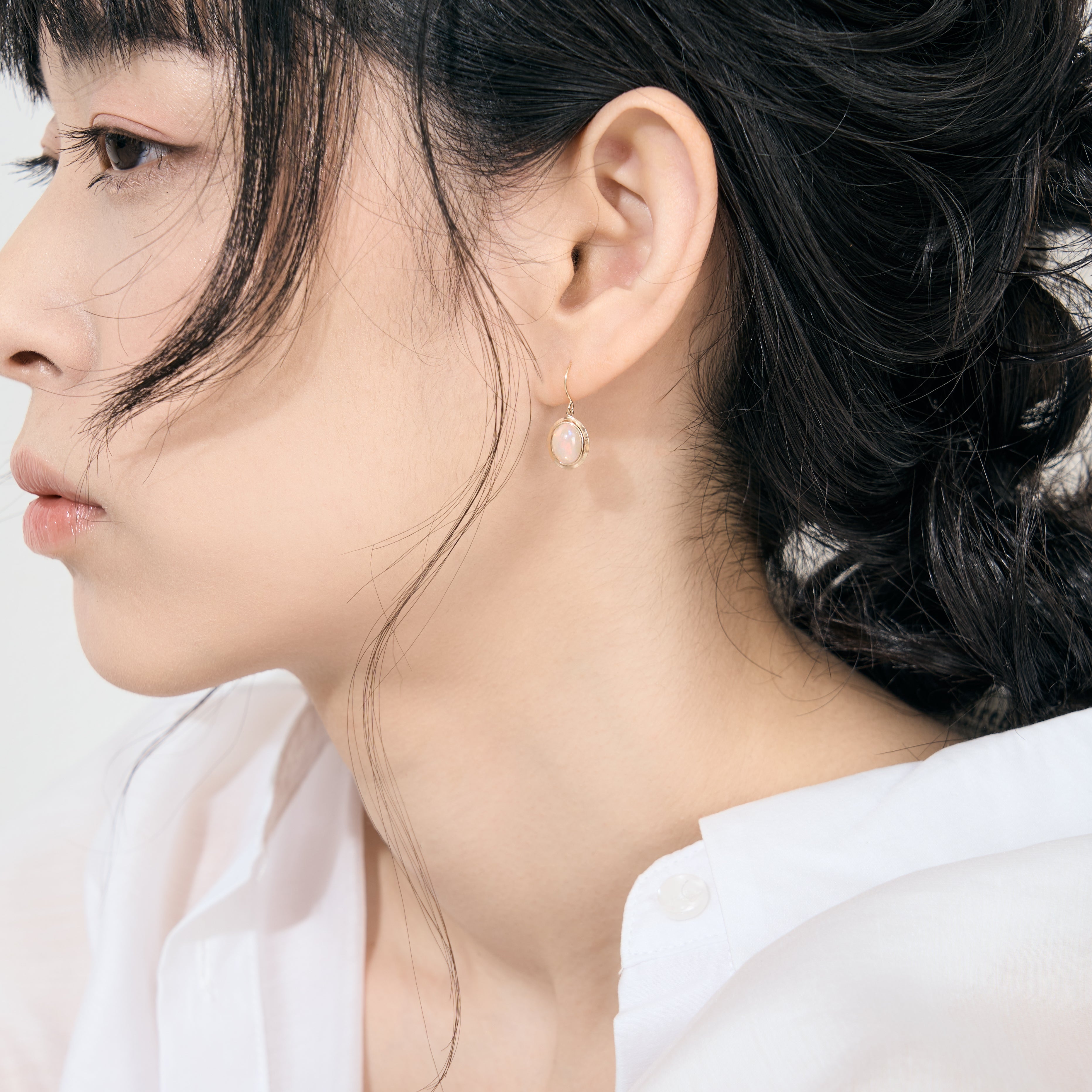 K10 オパール オーバル フックピアス｜43-1622 – L&Co.