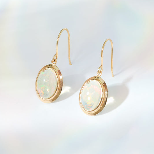 K10 オパール オーバル フックピアス｜43-1622