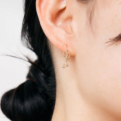 K10 ネコフックピアス ❘ 43-2500