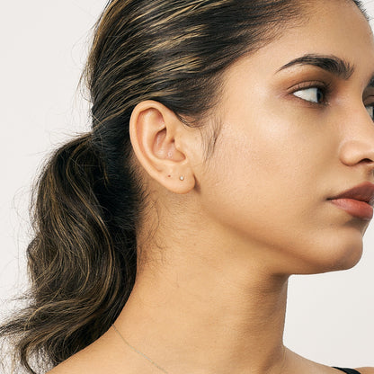 K10YG  一粒ダイヤモンド スタッドピアス |  43-2505