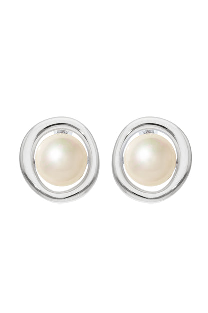 Pearl & Circle Pierce/Earring