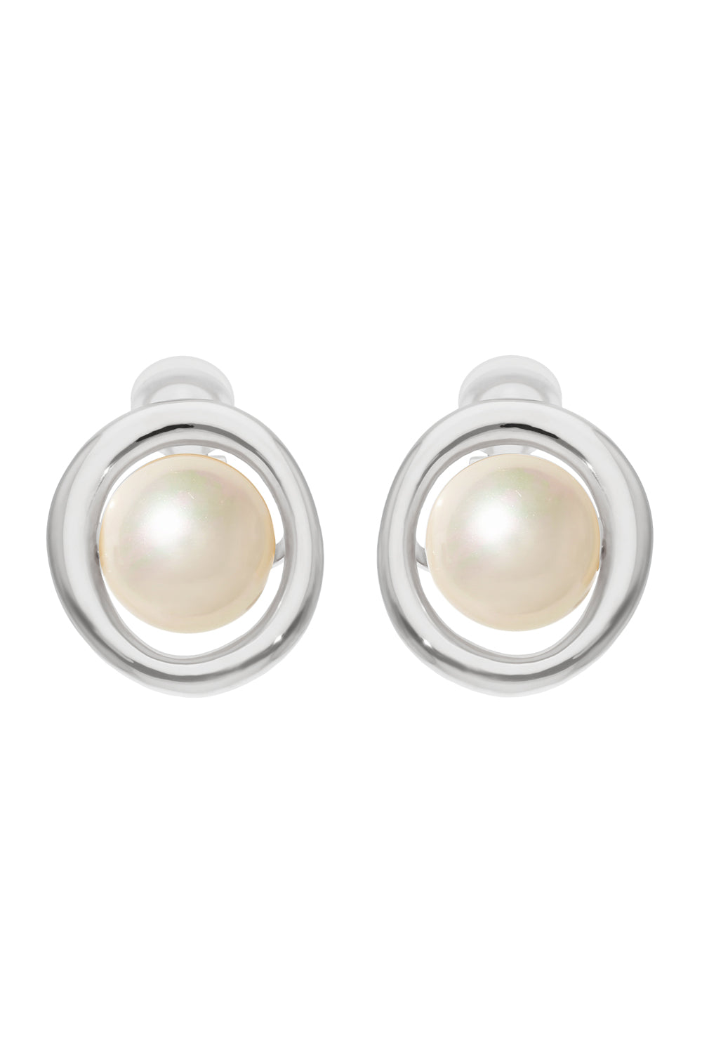 Pearl & Circle Pierce/Earring