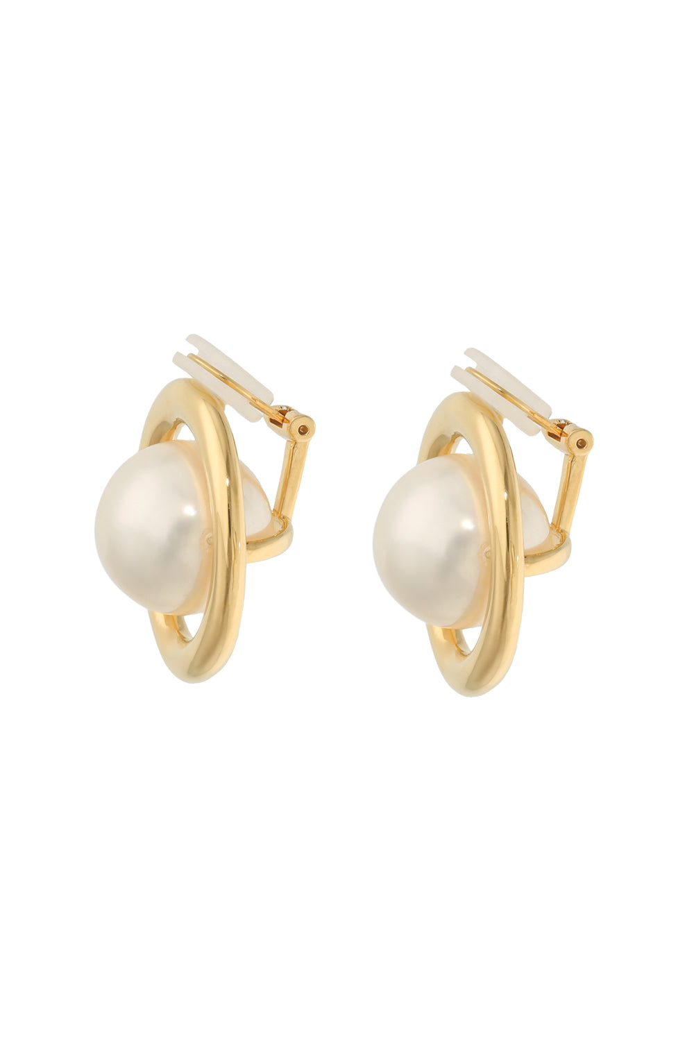 Pearl & Circle Pierce/Earring