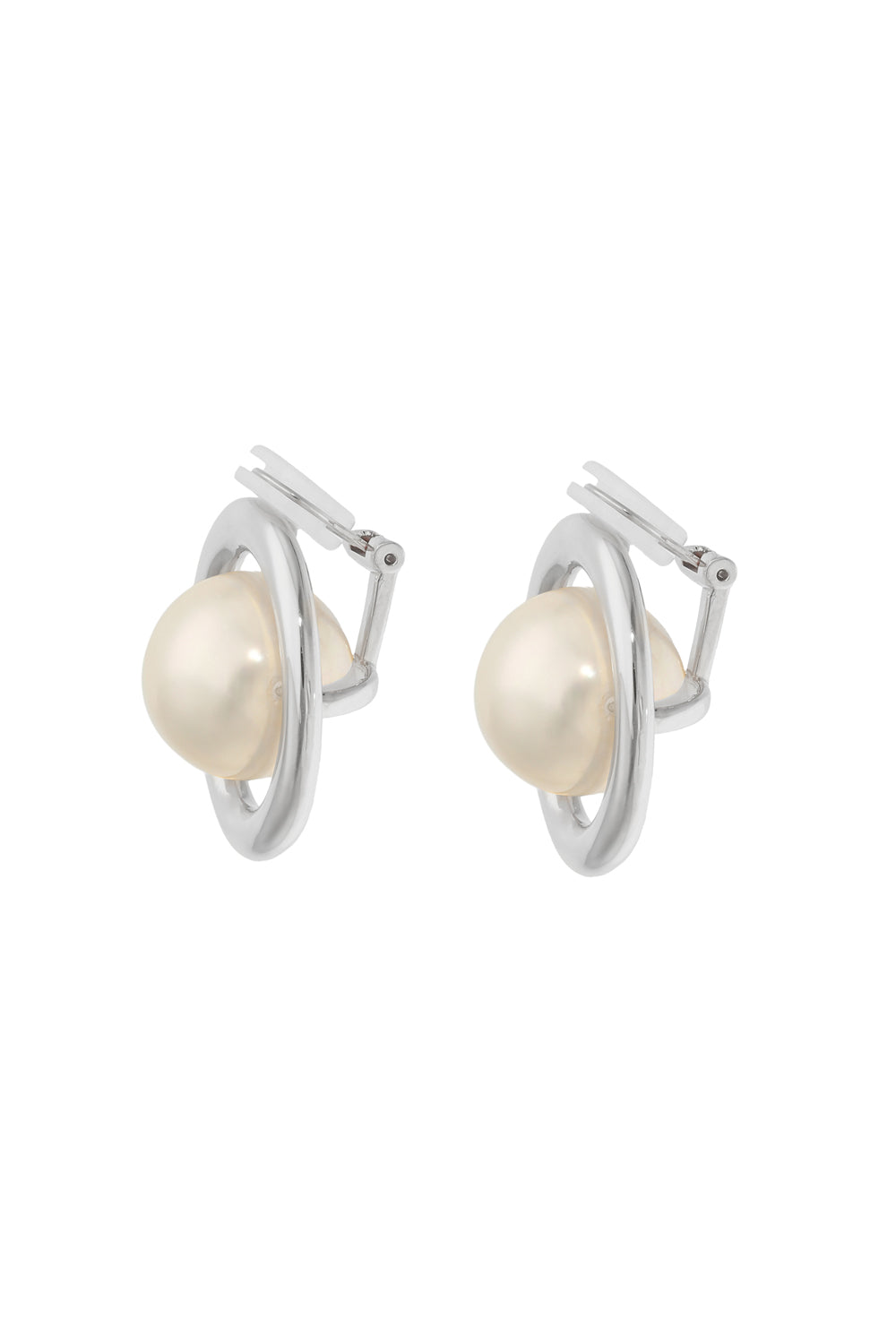 Pearl & Circle Pierce/Earring