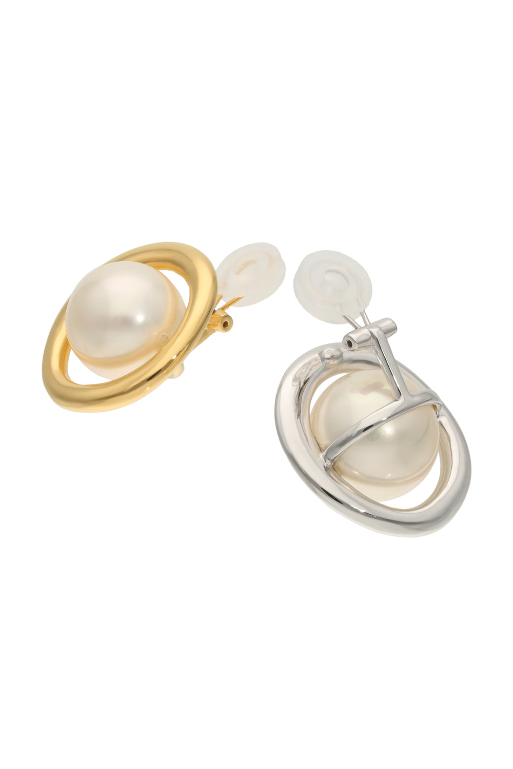 Pearl & Circle Pierce/Earring