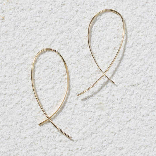 K10 フープ マーキス ピアス（フラット：正面）