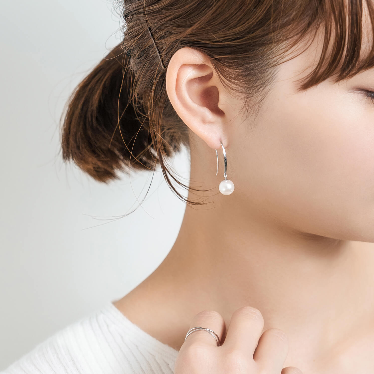 Pt900 アコヤパール フックピアス（8mm） – L&Co.