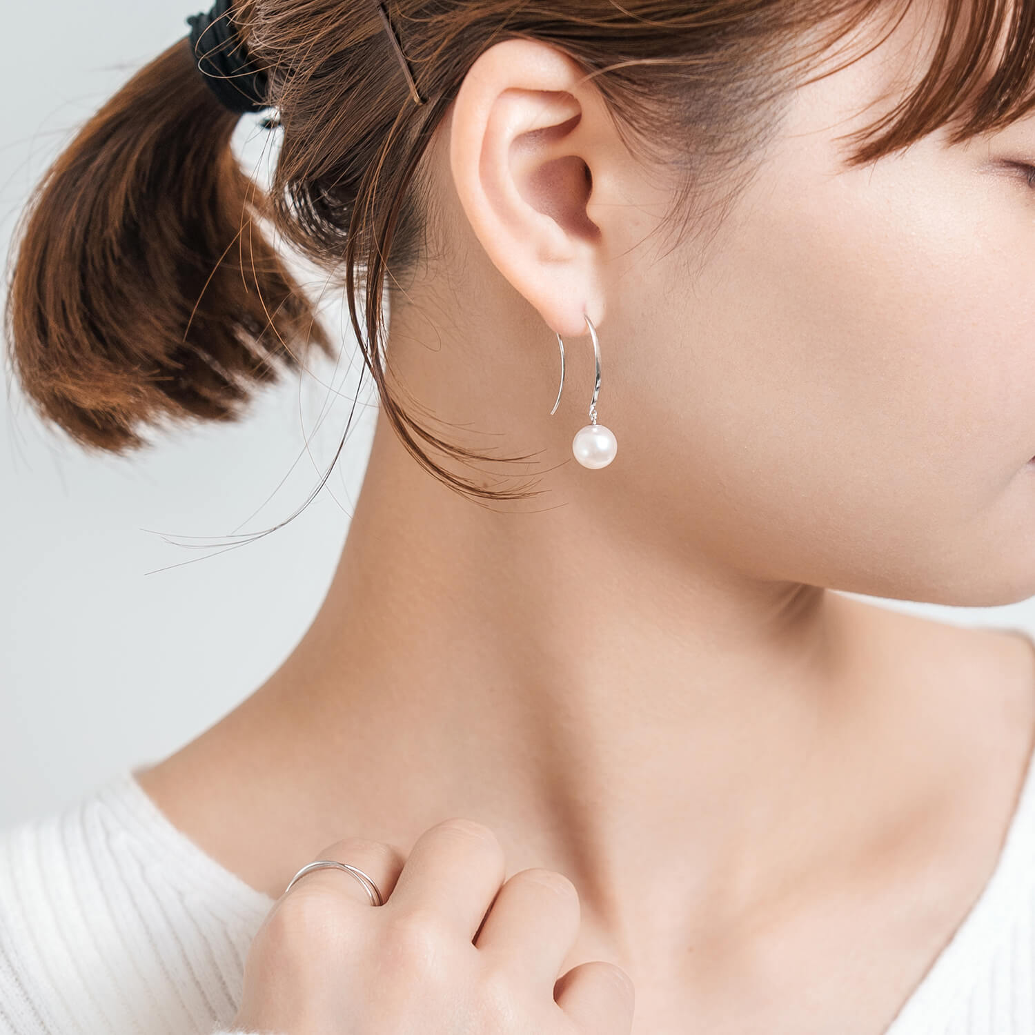 Pt900 アコヤパール フックピアス（8mm） – L&Co.
