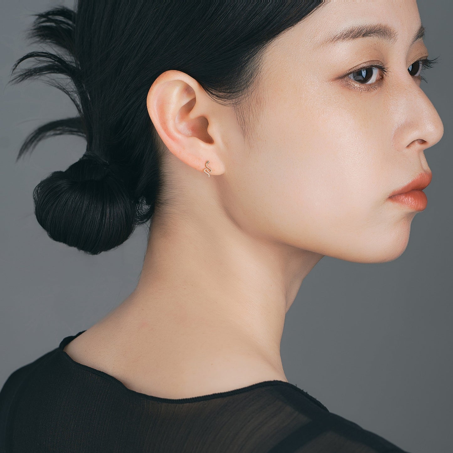 K10 ヘビ 蛇 ピアス ❘ 43-8443