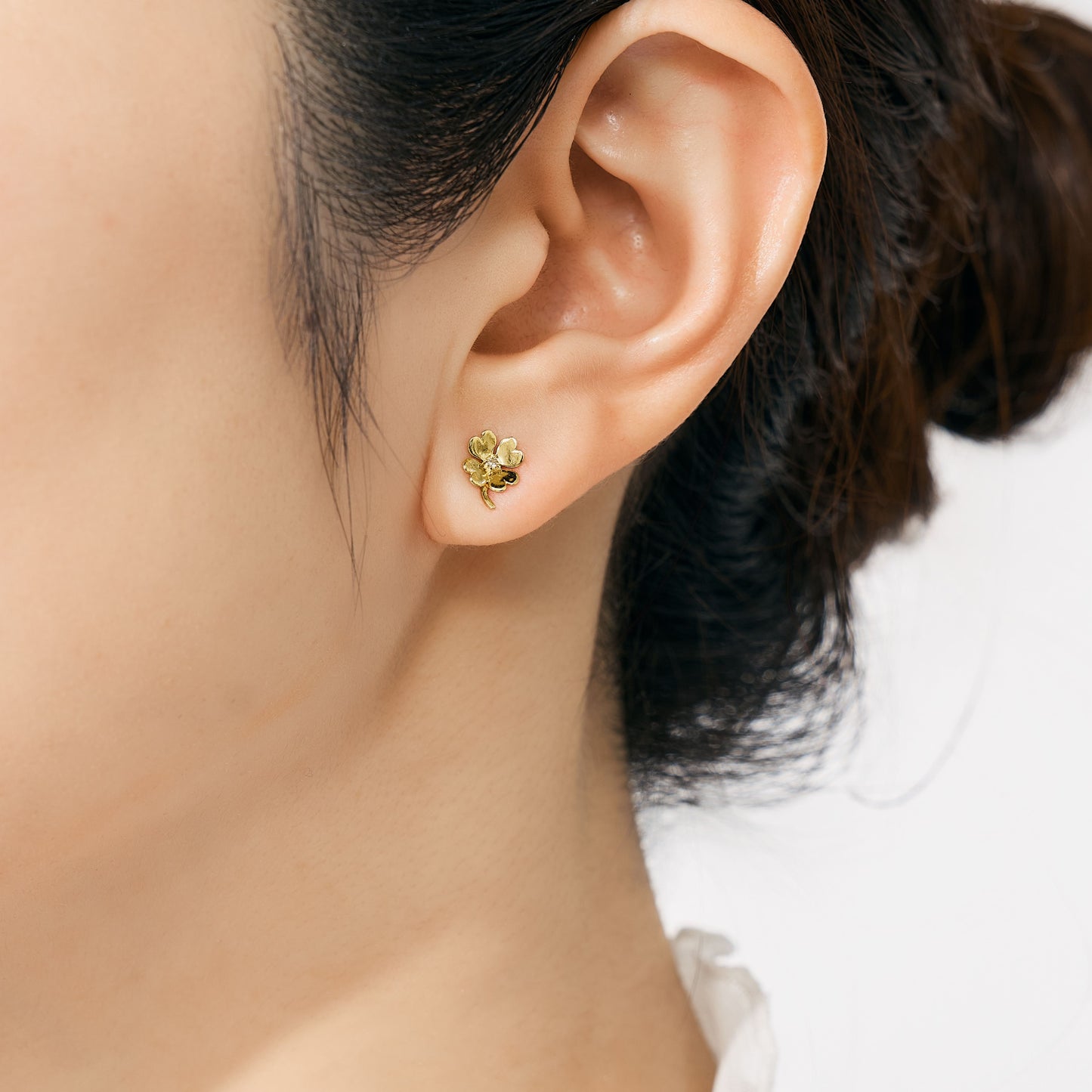 【受注生産】K10 フラワー ピアス（02）| 43-8486