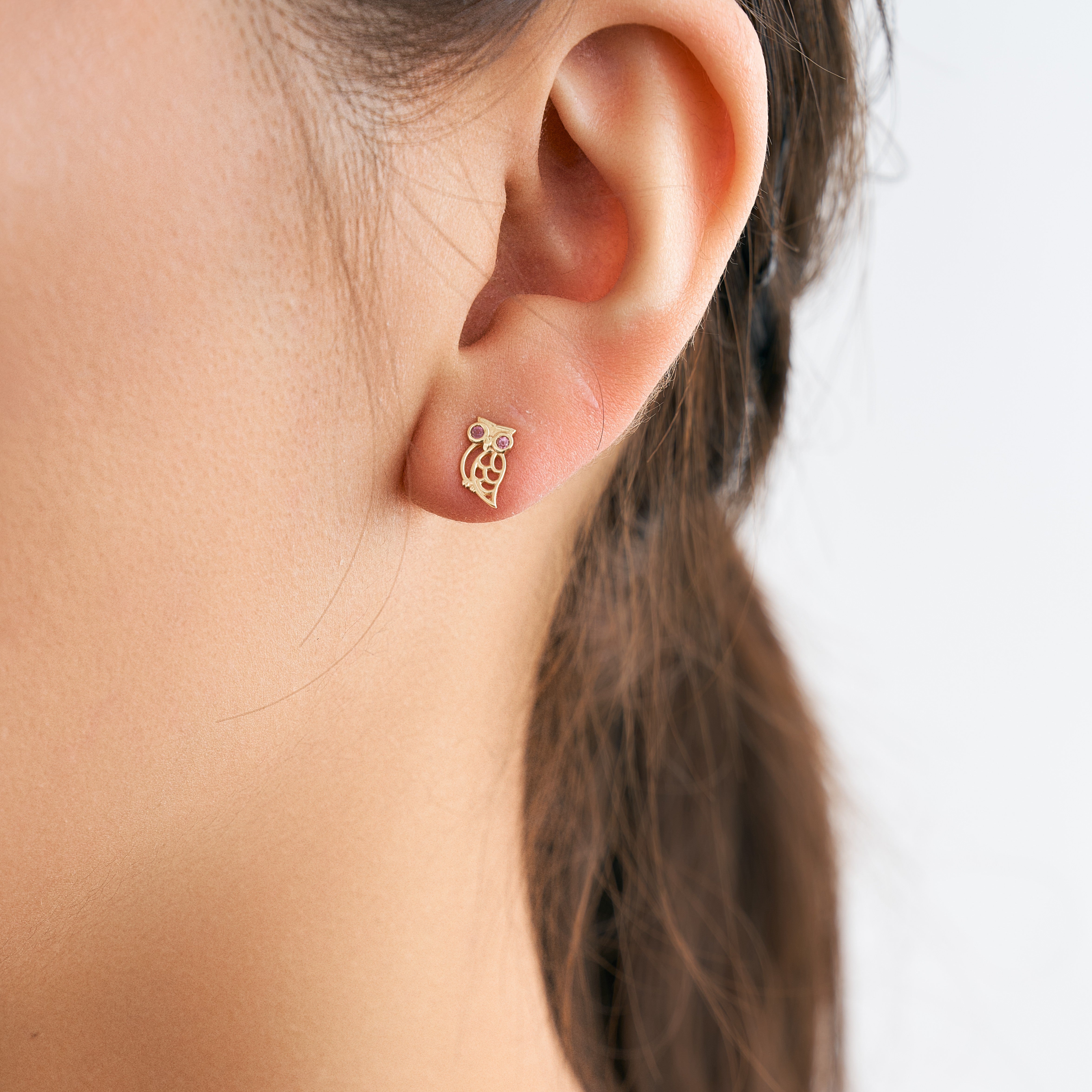K10 フクロウ スタッドピアス – L&Co.