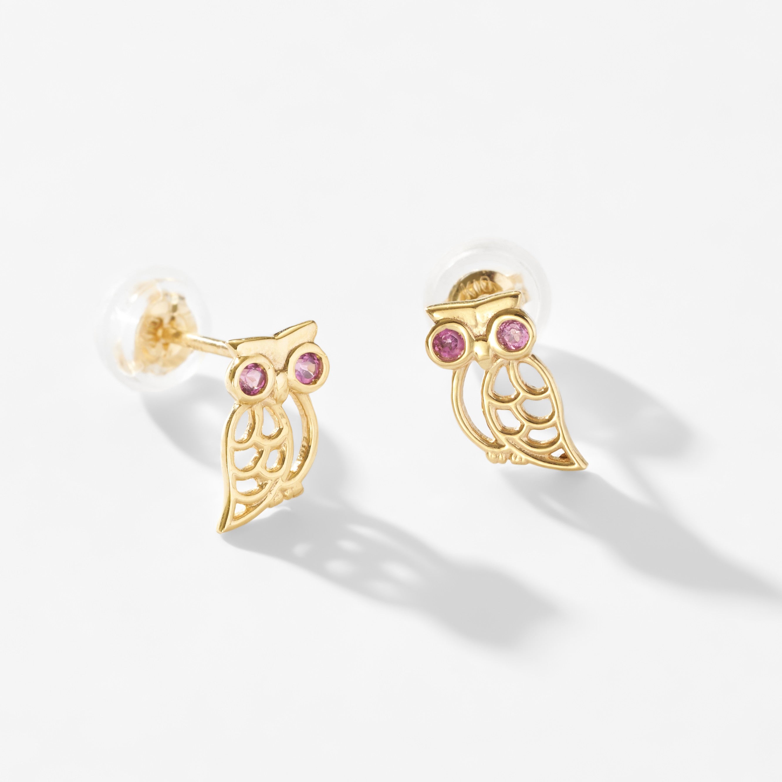 幸せのフクロウピアス K10 フクロウ スタッドピアス – L&Co.