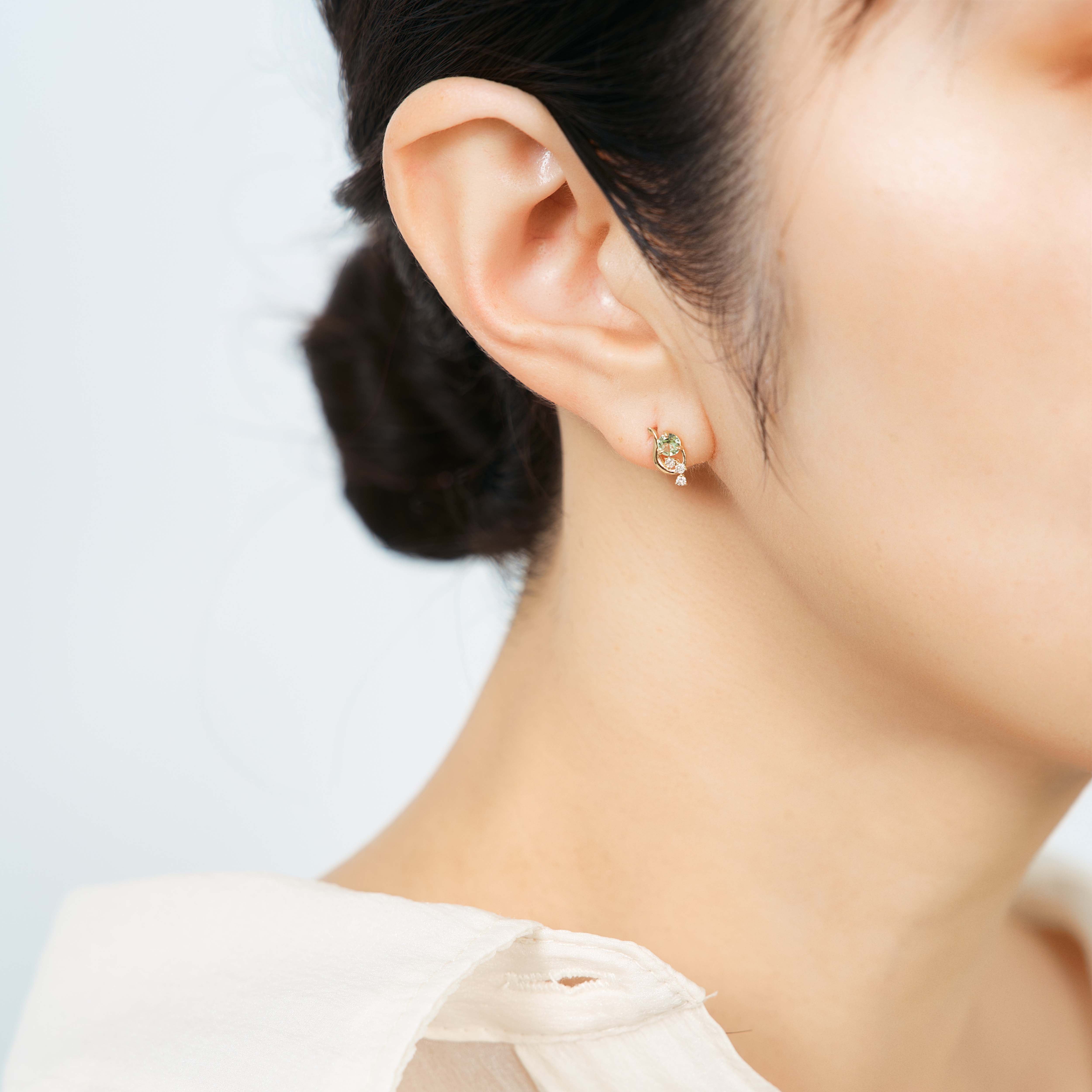 K10 ミントガーネット ピアス – L&Co.