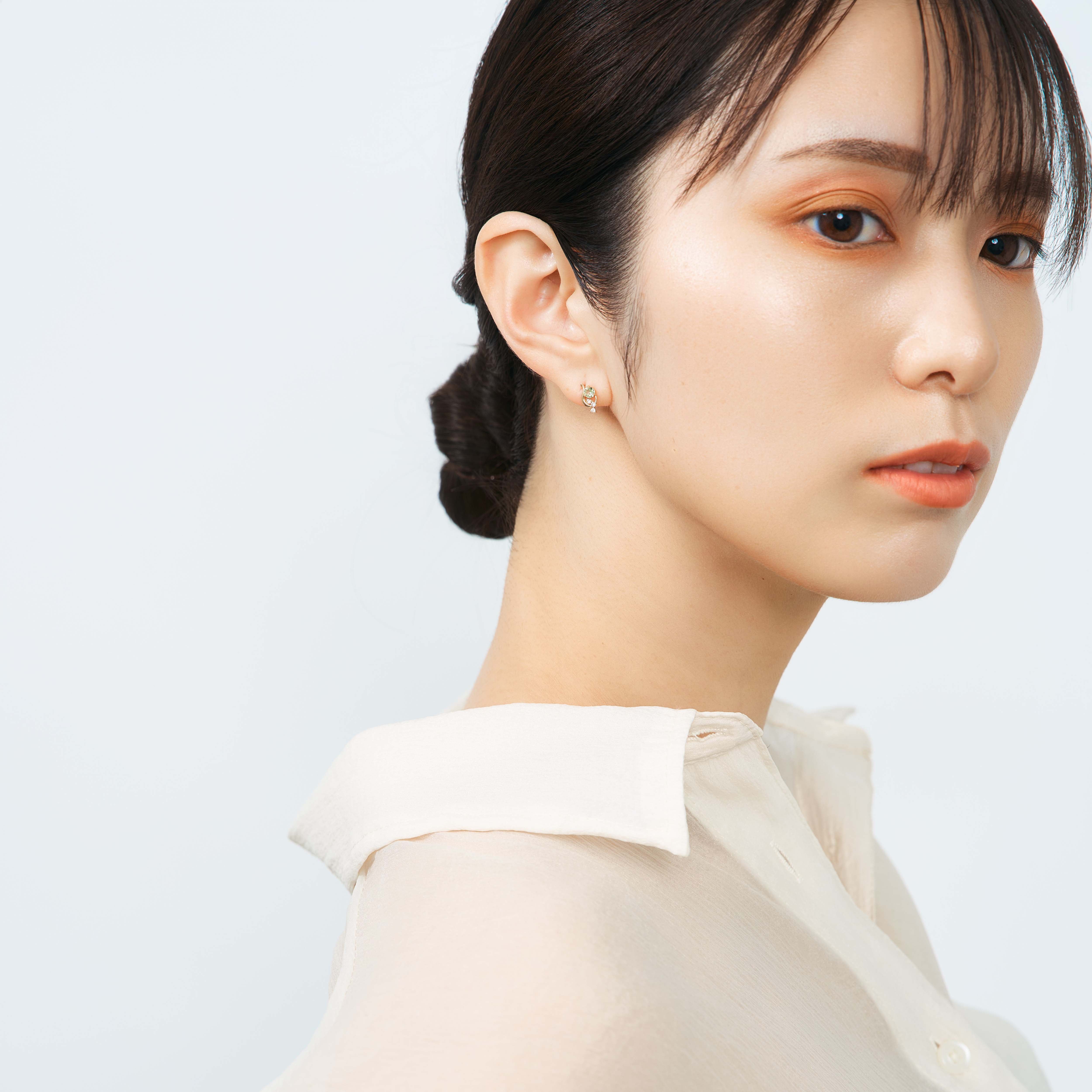 K10 ミントガーネット ピアス – L&Co.