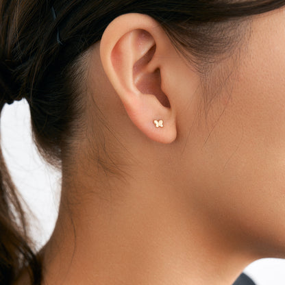 K10 ミニバタフライ スタッドピアス ❘ 43-8630