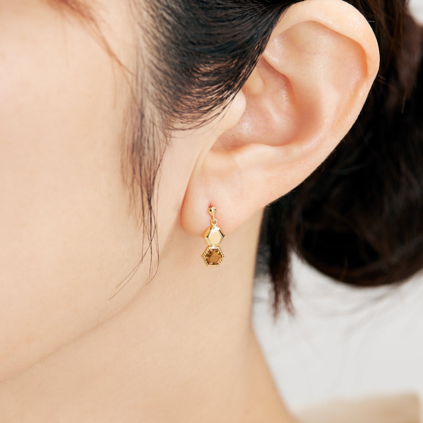 K10 ハニカム ピアス（01） ❘ 43-8718