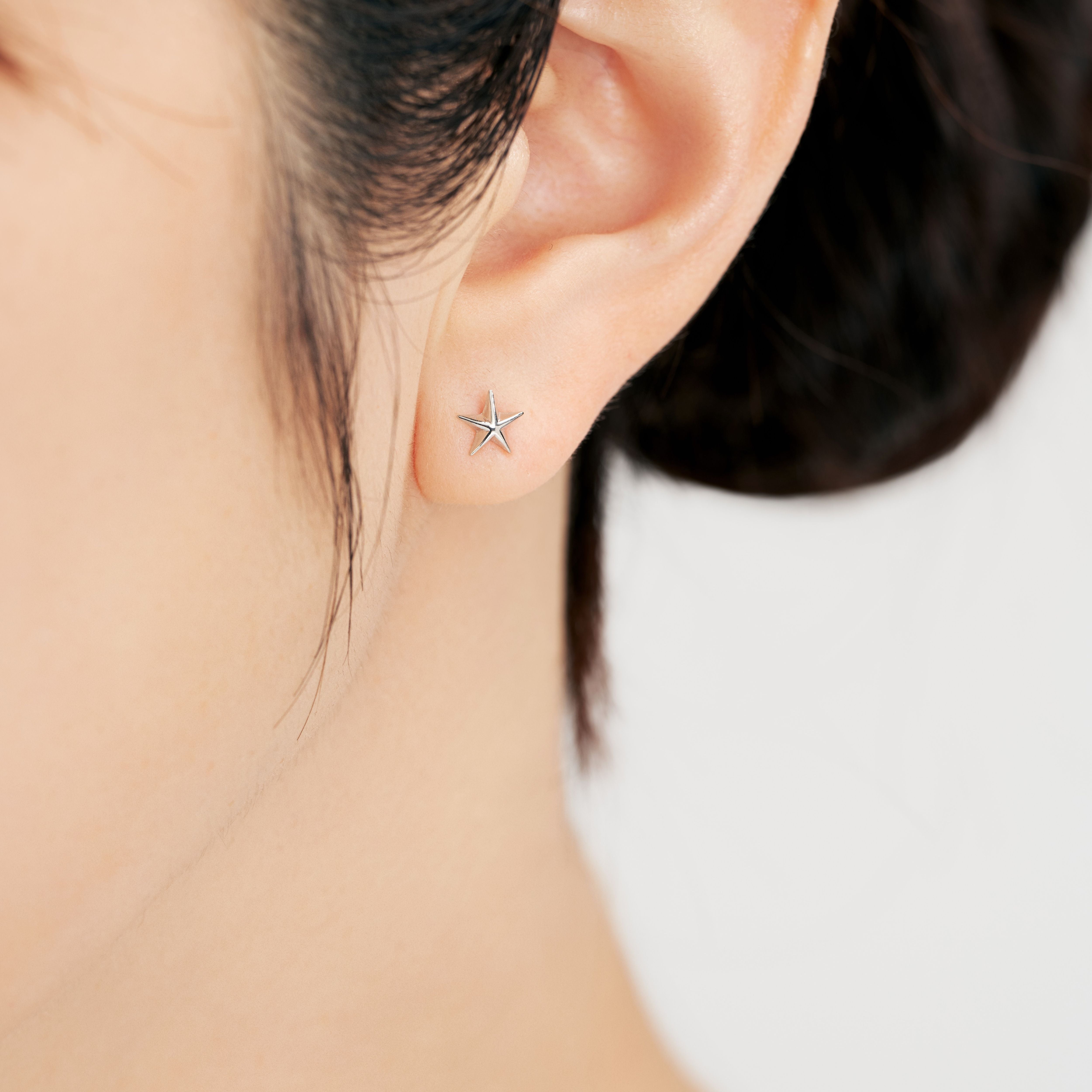 片耳】K10WG 星 スタッドピアス ❘ 43-8900 – L&Co.