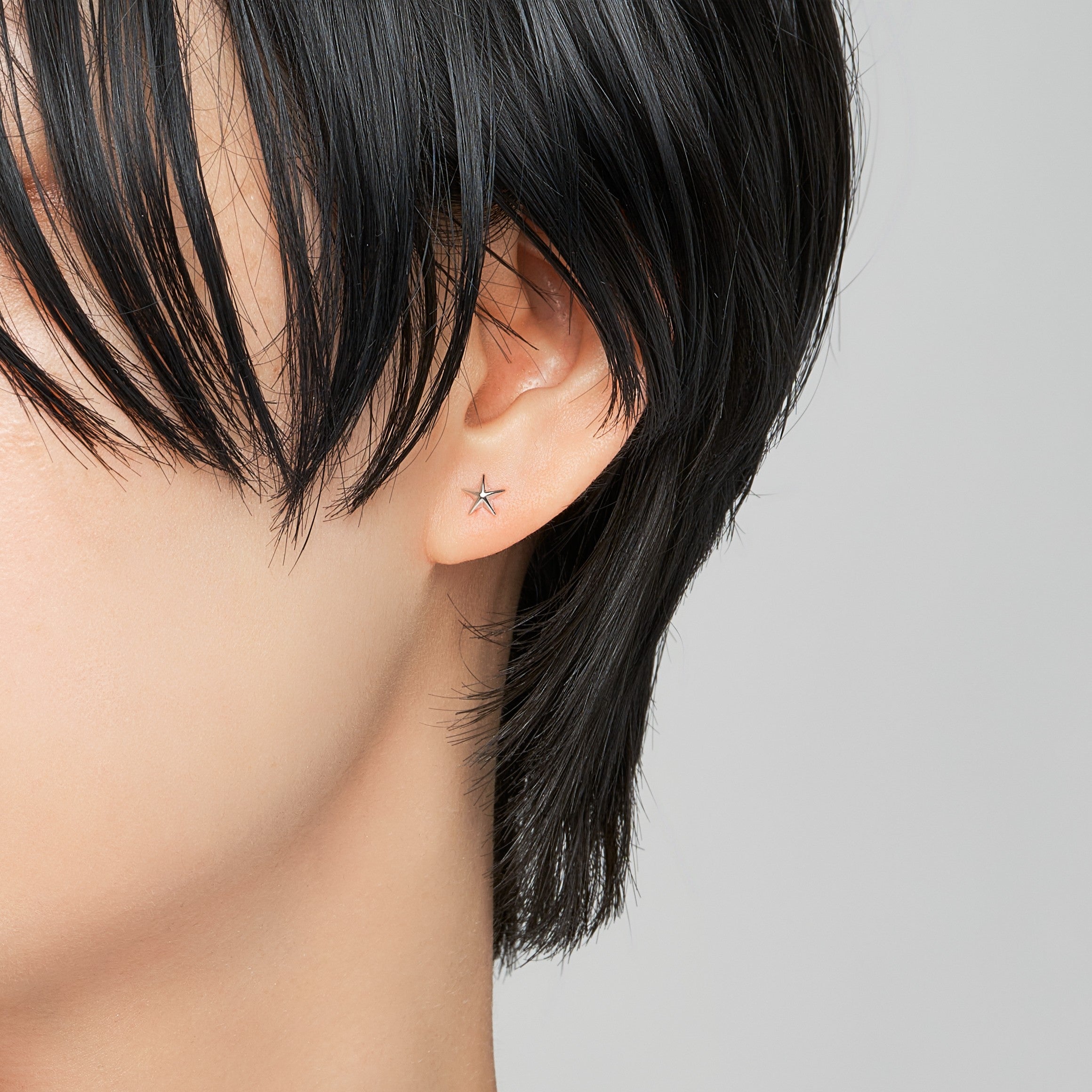 片耳】K10WG 星 スタッドピアス ❘ 43-8900 – L&Co.