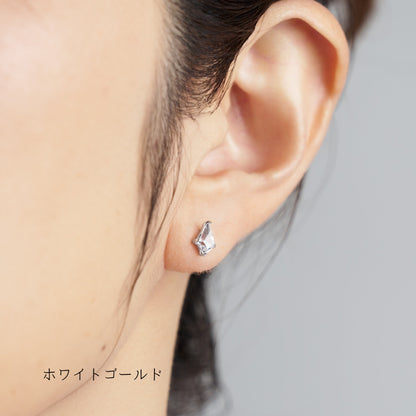 K10YG/WG  キュービックジルコニア スタッドピアス  45-4142-4250