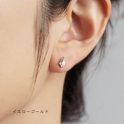 K10YG/WG  キュービックジルコニア スタッドピアス  45-4142-4250