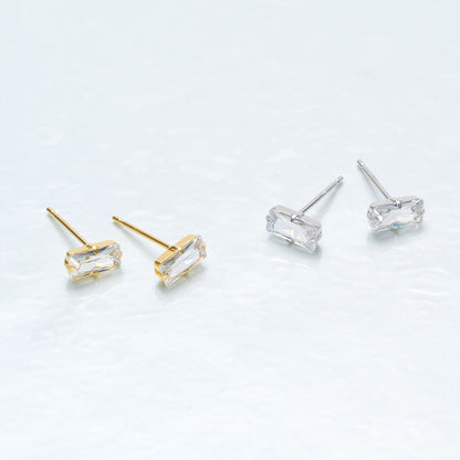 K10YG/WG キュービックジルコニア スタッドピアス | 45-4251-4252
