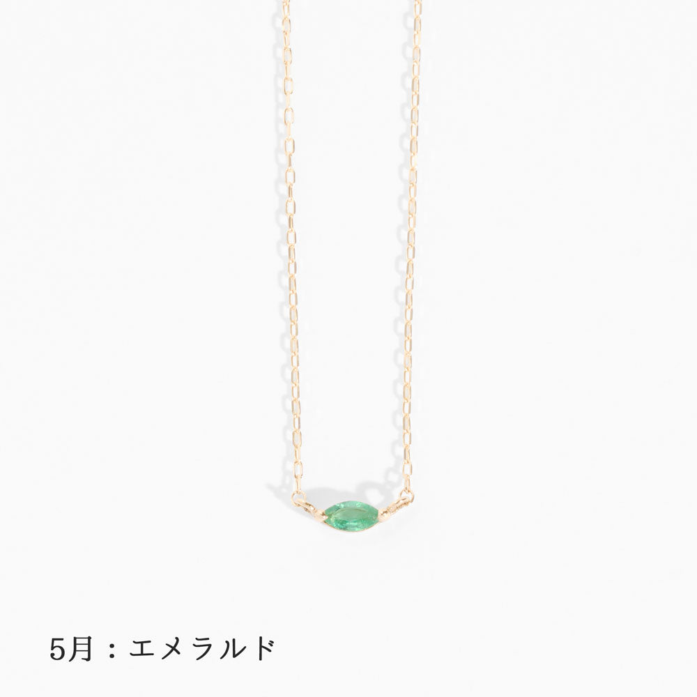 [Made-to-order] K10 birthstone necklace |63-8001-8012