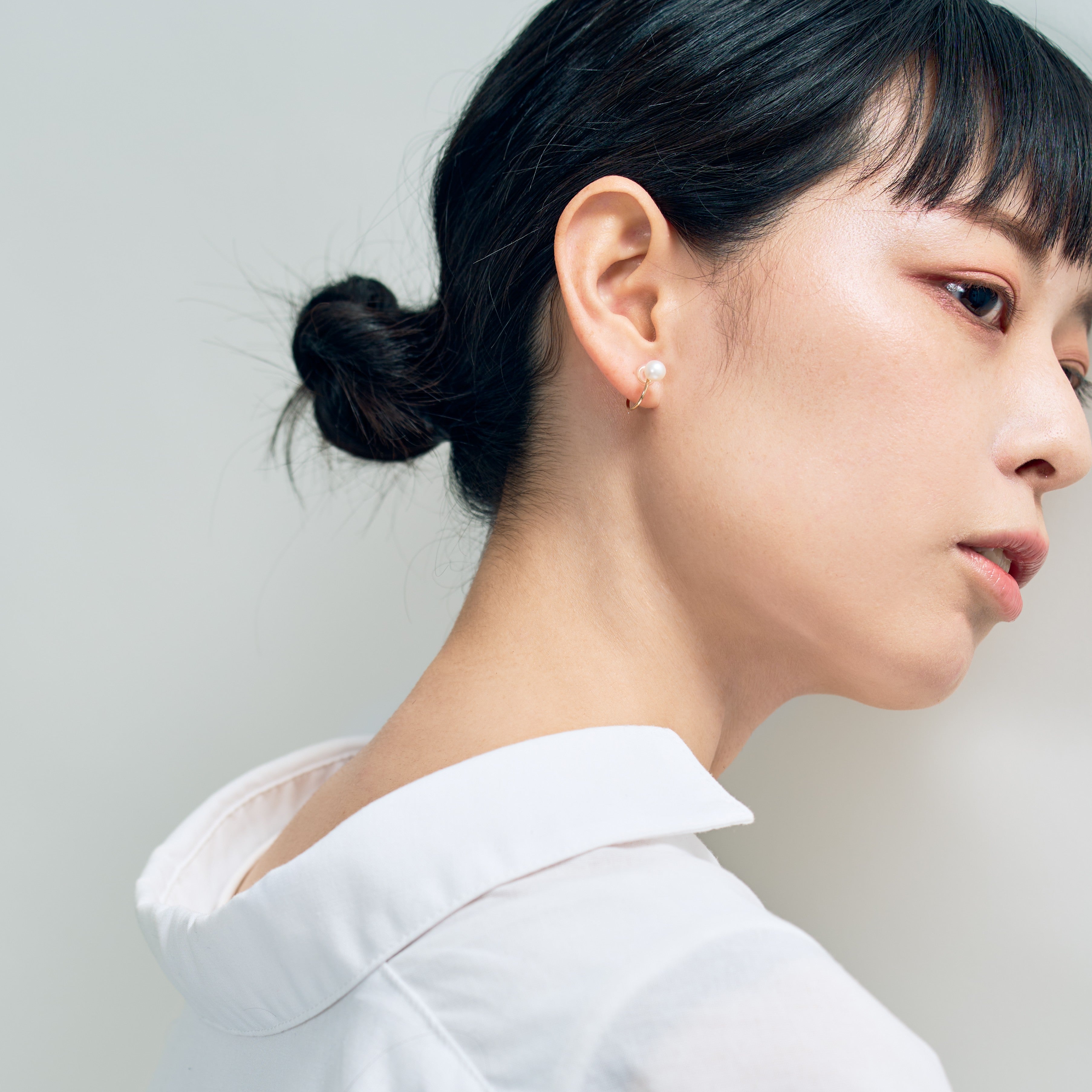 K10 パール フープ イヤリング（ストレート） – L&Co.