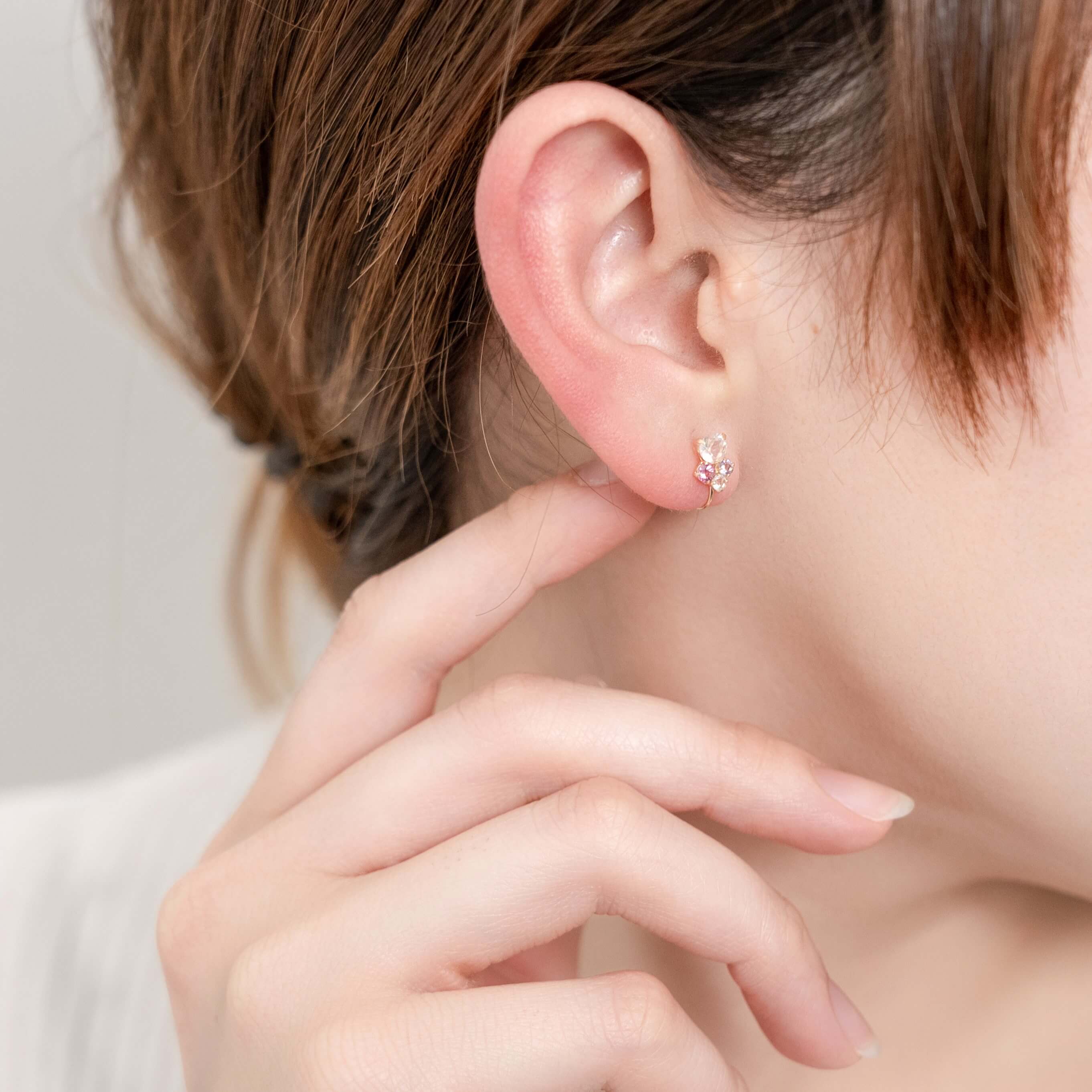 K10 カラーストーン イヤリング（A）｜55-7065