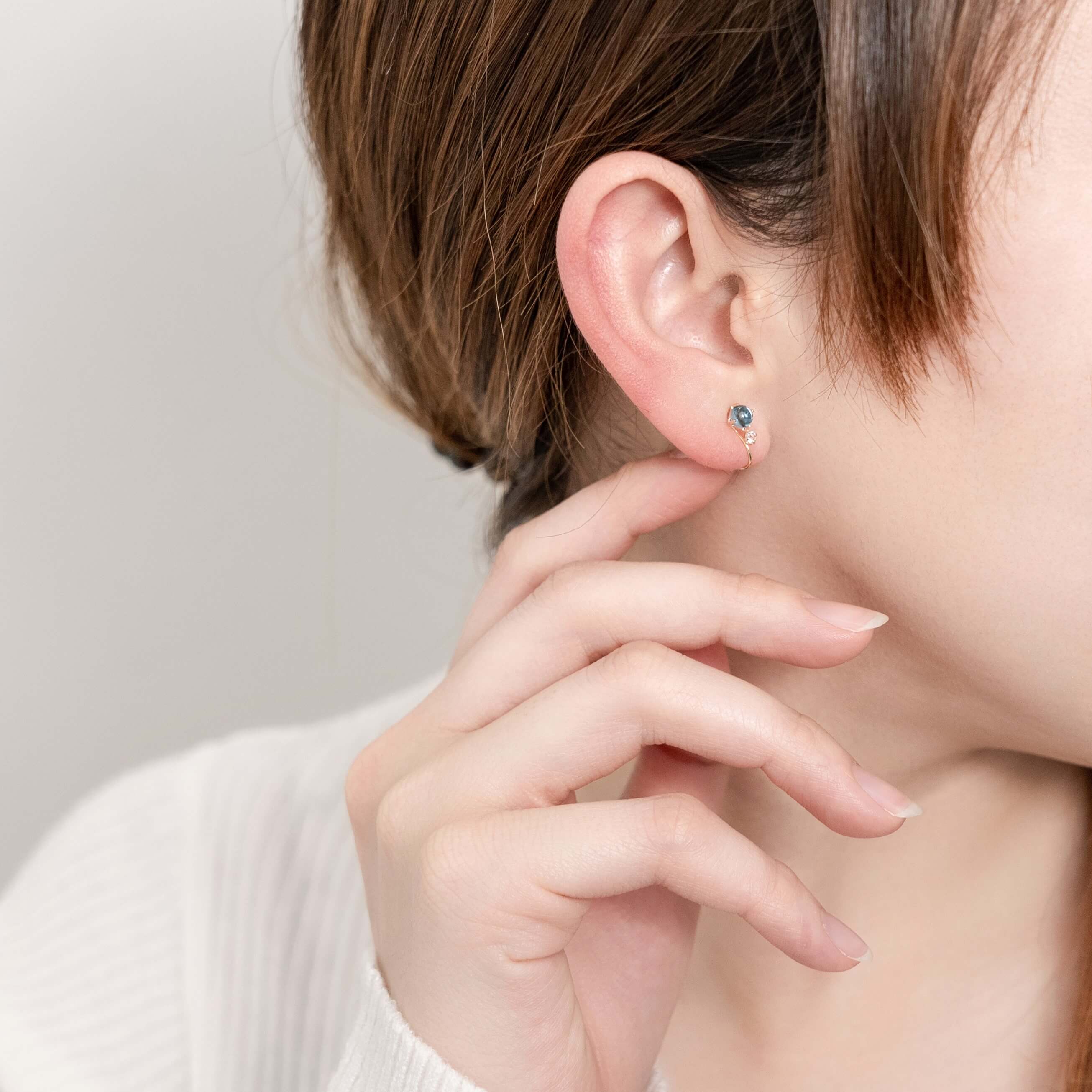 K10 カラーストーン イヤリング（B）｜55-7068