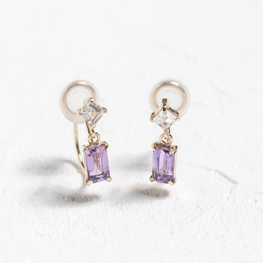 K10 カラーストーン イヤリング（C）｜55-7069