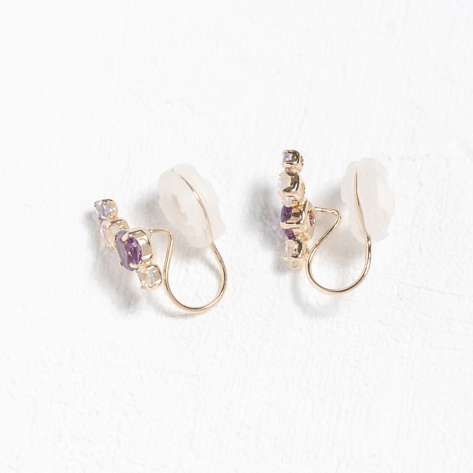 K10 カラーストーン イヤリング（D）| 55-7073