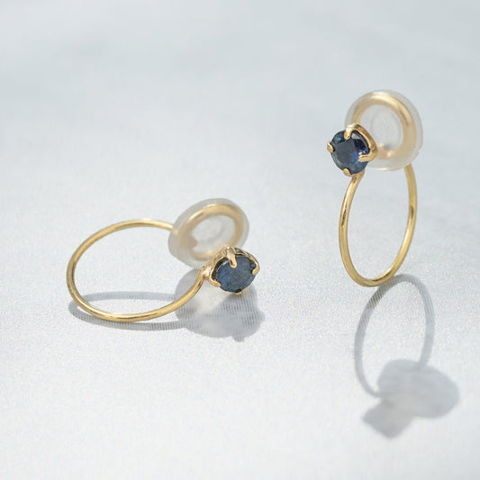 K10 誕生石 イヤリング（9月：サファイア）| 55-7089