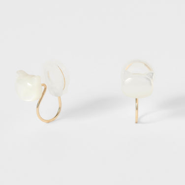 K10 シロネコ イヤリング ❘ 55-7579